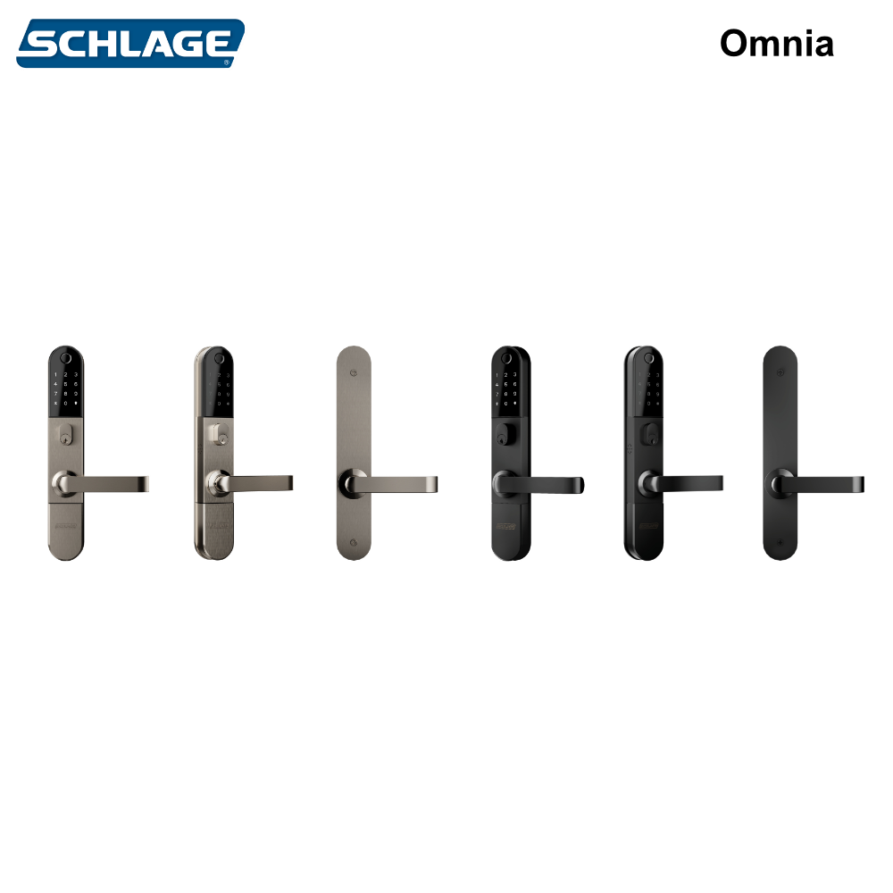 Omnia™ - Schlage - Smart Entry lock + Latch Retractor + Legge 990 SV Mortice Lock