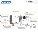 CO100 Series - Schlage Standalone Access Control Lock