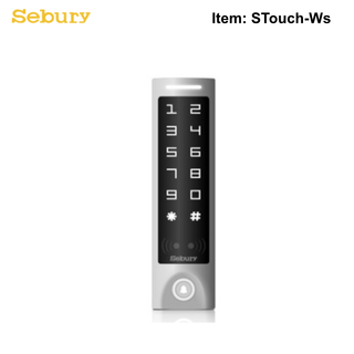 sTouchW-s - HID & EM Prox Card Reader & Touch PinPad Entry IP65