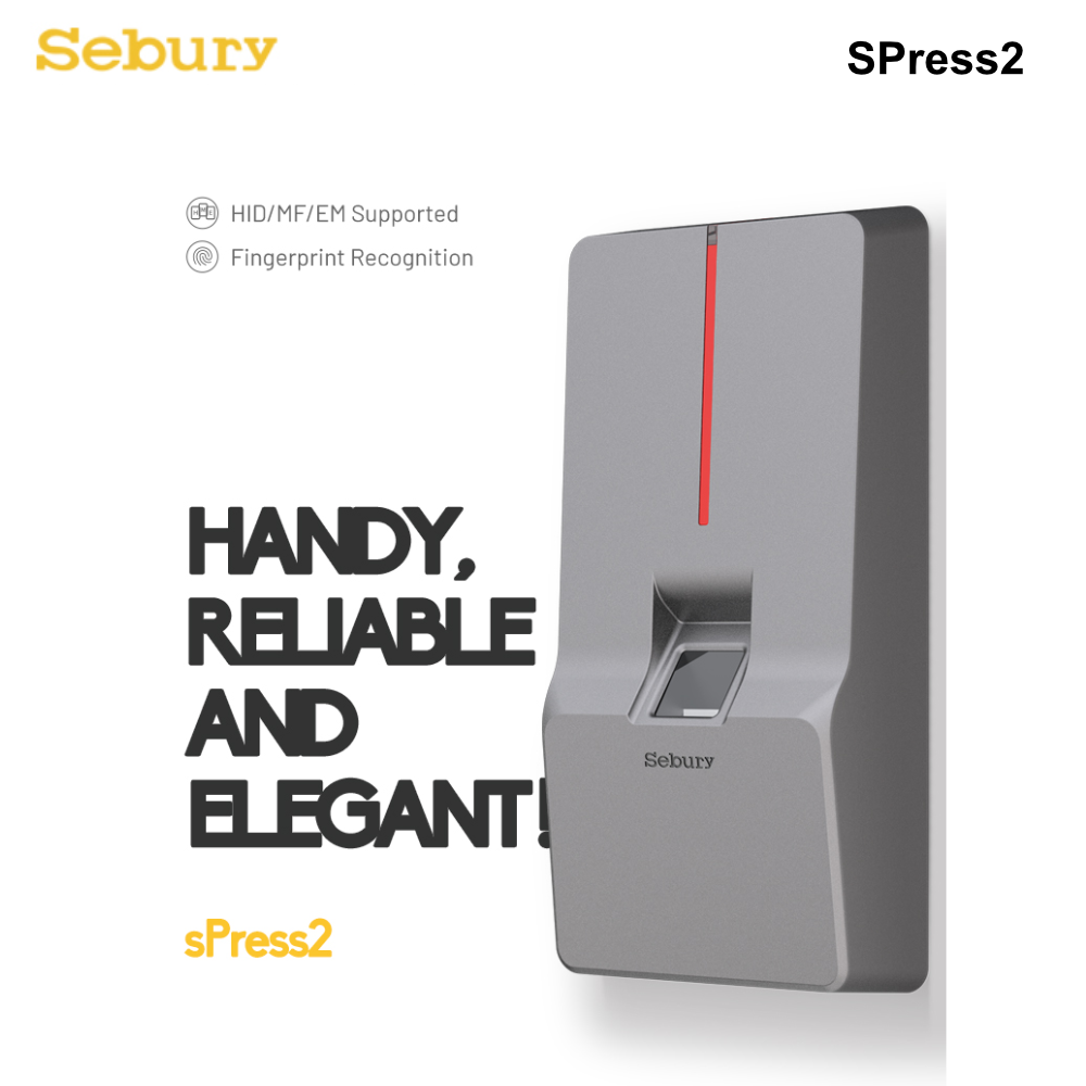 SPress2 - Sebury Standalone Access Control Biometric Multifunction Reader - 0