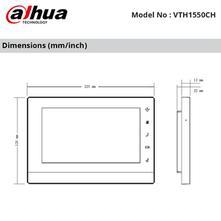 VTH1550CH Dimension