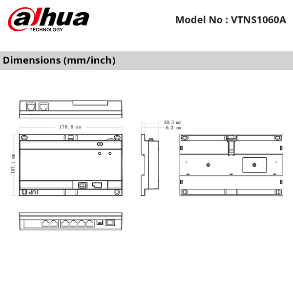 VTNS1060A Dimensions
